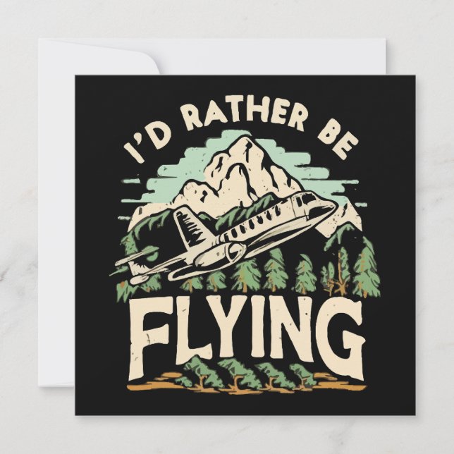 I'd Rather Be Flying. Airplane (Front)