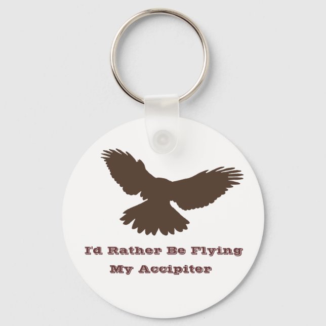 I'd Rather be Flying Keychain (Front)