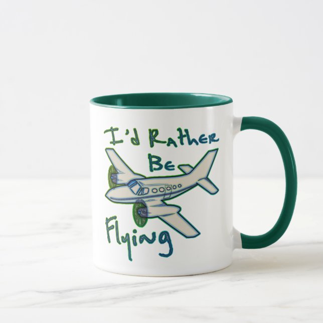 I'd Rather Be Flying Mug (Right)
