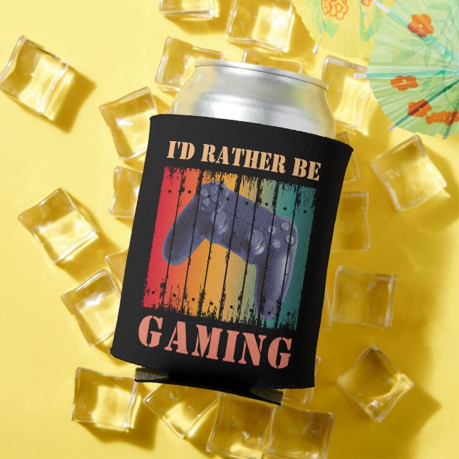 I'D RATHER BE GAMING CAN COOLER (In Situ Summer)