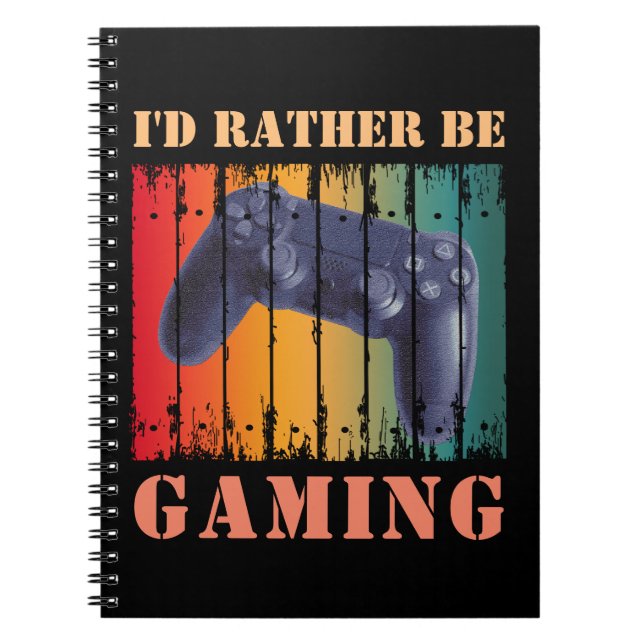 I'D RATHER BE GAMING NOTEBOOK (Front)