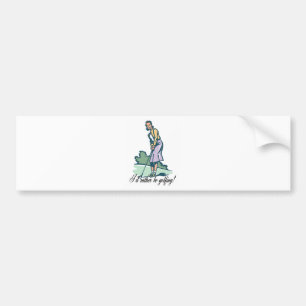 I'd Rather Be Golfing! Bumper Sticker