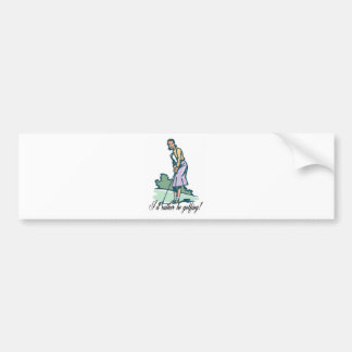 I'd Rather Be Golfing! Bumper Sticker