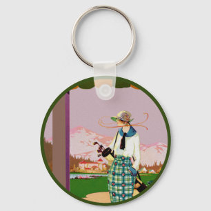 I'd Rather Be Golfing Keychain