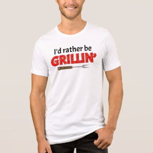 I'd Rather be Grillin' Grillmaster Steaks Tri-Blend Shirt