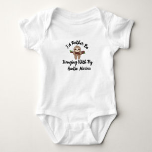 I'd Rather Be Hanging With My Auntie Personalized Baby Bodysuit