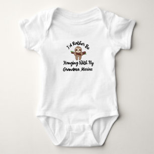I'd Rather Be Hanging With My Grandma,Personalized Baby Bodysuit