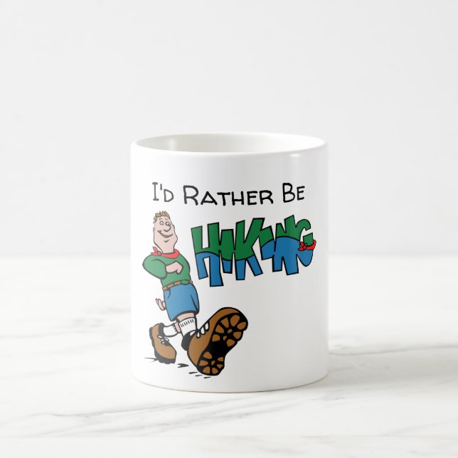 I'D Rather Be Hiking Classic Mug (Center)