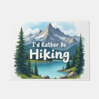 I'd Rather Be Hiking Doormat