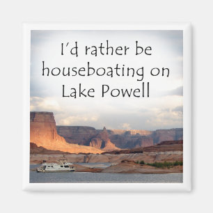 I'd rather be houseboating on Lake Powell Magnet