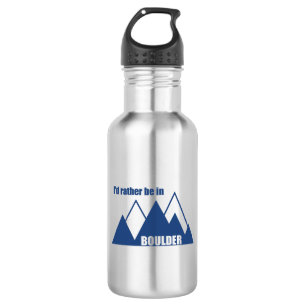 I'd Rather Be In Boulder Colorado Mountain 532 Ml Water Bottle