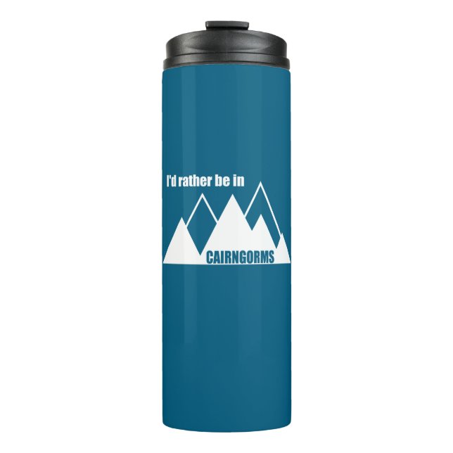 I'd Rather Be In Cairngorms National Park Mountain Thermal Tumbler (Front)
