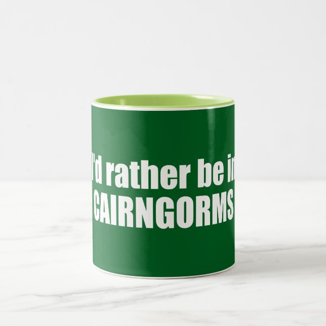 I'd Rather Be In Cairngorms National Park Two-Tone Coffee Mug (Center)