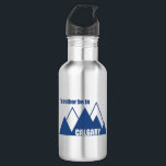 I'd Rather Be In Calgary Alberta Mountain 532 Ml Water Bottle<br><div class="desc">From skiing and snowboarding to climbing, hiking, and hot springs, outdoor adventures are ready and waiting for you in and around Calgary. This great vintage design has a retro look.</div>