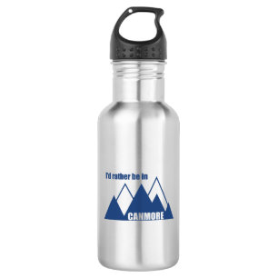 I'd Rather Be In Canmore Mountain 532 Ml Water Bottle