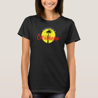 I'd Rather Be in Caribbean Beach Vacation Blue T-Shirt