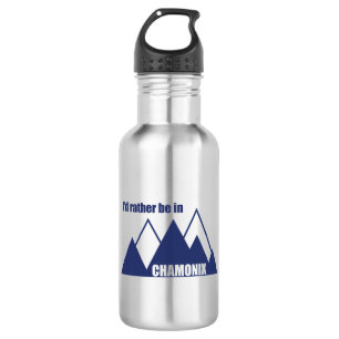 I'd Rather Be In Chamonix France Mountain 532 Ml Water Bottle
