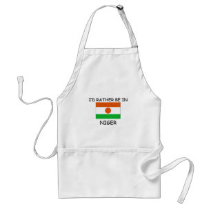 I'd rather be in Niger Standard Apron