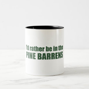 I'd Rather Be In The Pine Barrens Two-Tone Coffee Mug