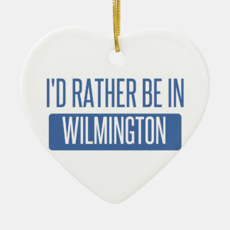 I'd rather be in Wilmington NC Ceramic Ornament
