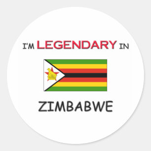 I'd Rather Be In ZIMBABWE Classic Round Sticker