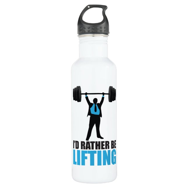 I'd Rather Be Lifting - Bodybuilding 710 Ml Water Bottle (Front)