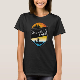 I'd Rather Be On Sherman Lake Wisconsin Fishing T-Shirt