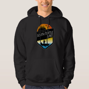 I'd Rather Be On South Turtle Lake Wisconsin Fishi Hoodie