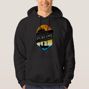 I'd Rather Be On Spider Lake Wisconsin Fishing Hoodie