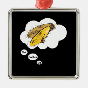 i'd rather be playing Cymbals Metal Ornament