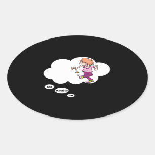 I'd rather be playing Hacky Sack Oval Sticker