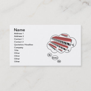 i'd rather be playing Harmonica Business Card