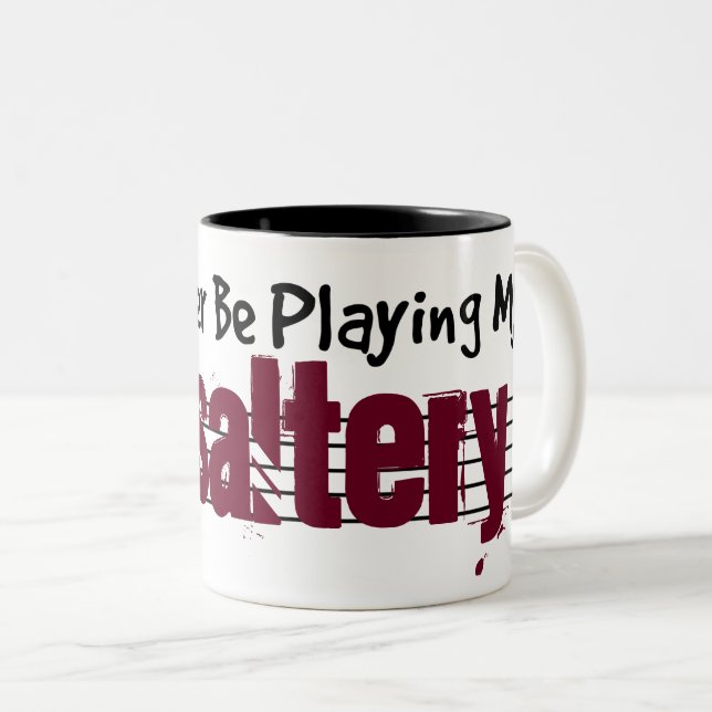 I'd Rather Be Playing My Psaltery Two-Tone Coffee Mug (Front Right)