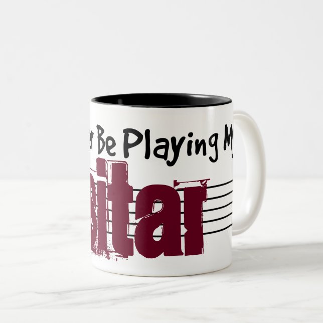 I'd Rather Be Playing My Sitar Two-Tone Coffee Mug (Front Right)