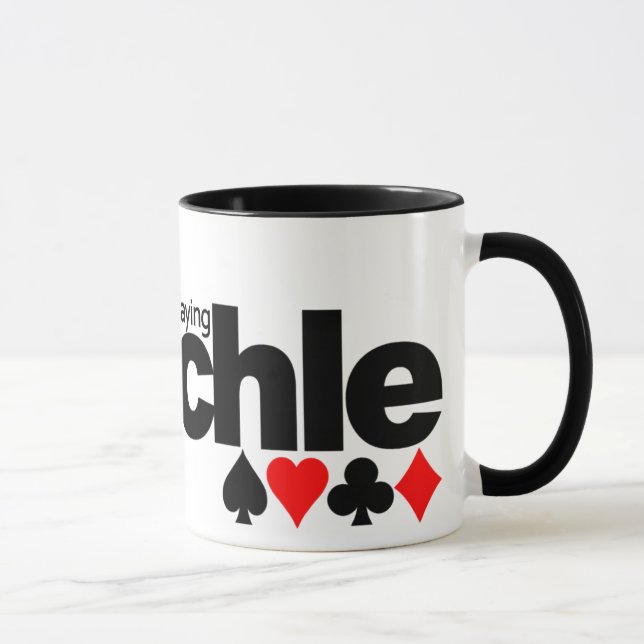 I'd Rather Be Playing Pinochle mug - choose style (Right)