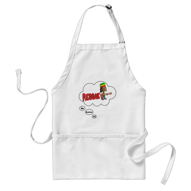 i'd rather be playing Reggae Standard Apron (Front)