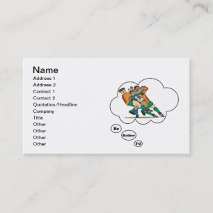 I'd rather be playing Rugby 2 Business Card
