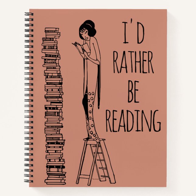 I'd Rather Be Reading Bullet Journal  (Front)
