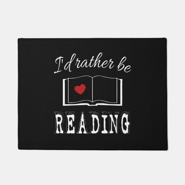 I'd rather be reading doormat (Front)