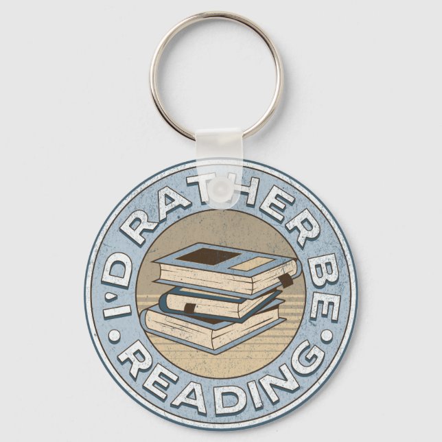 I'd rather be reading keychain (Front)