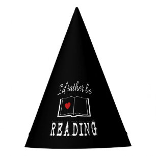 I'd rather be reading party hat