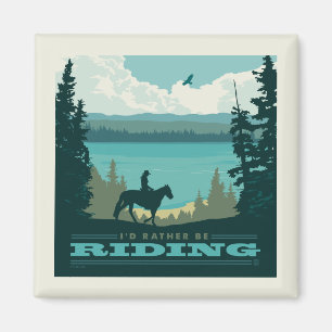 I'd Rather Be Riding Magnet