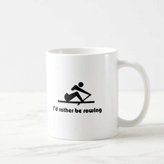 I'd rather be rowing coffee mug (Right)