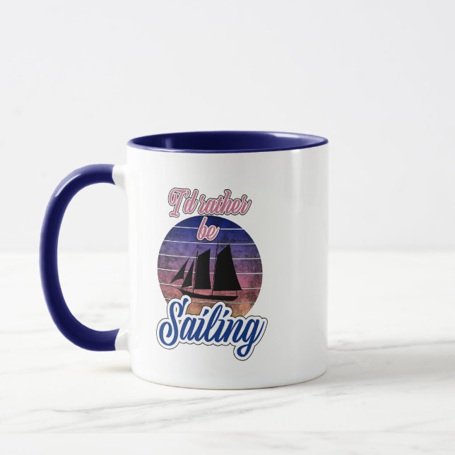 I'd Rather Be Sailing Mug (Left)