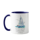 I'd Rather Be Sailing Quote - Watercolor Sailboat