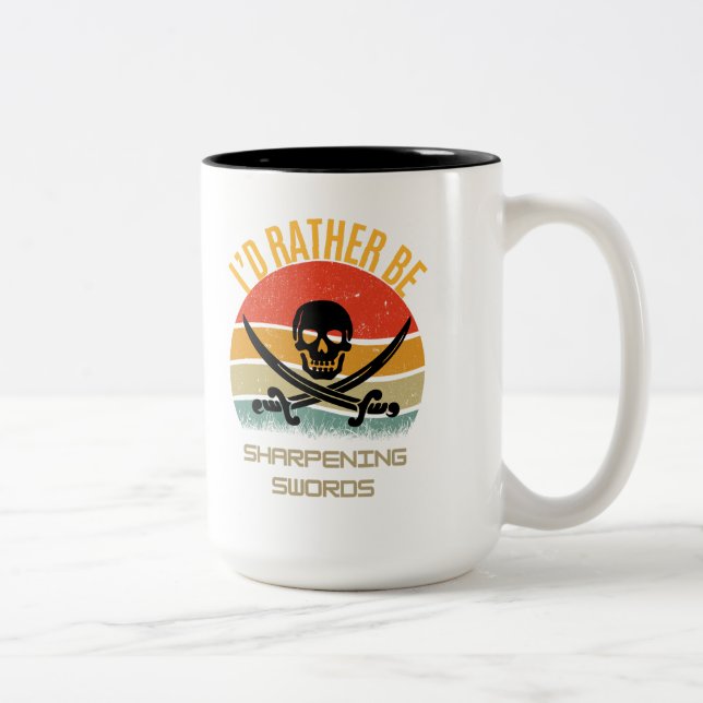 i'd rather be sharpening swords 15oz ceramic mug (Right)
