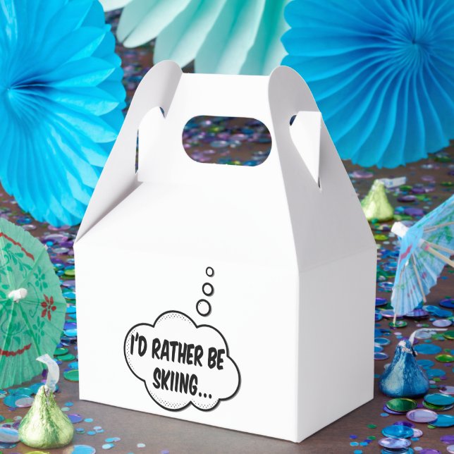 I'd Rather Be Skiing Favor Box (Party)