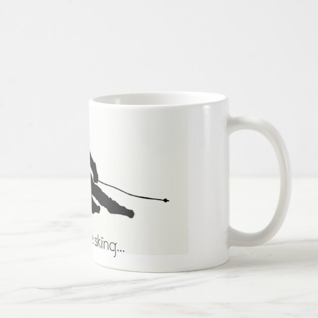 I'd rather be skiing...mug coffee mug (Right)