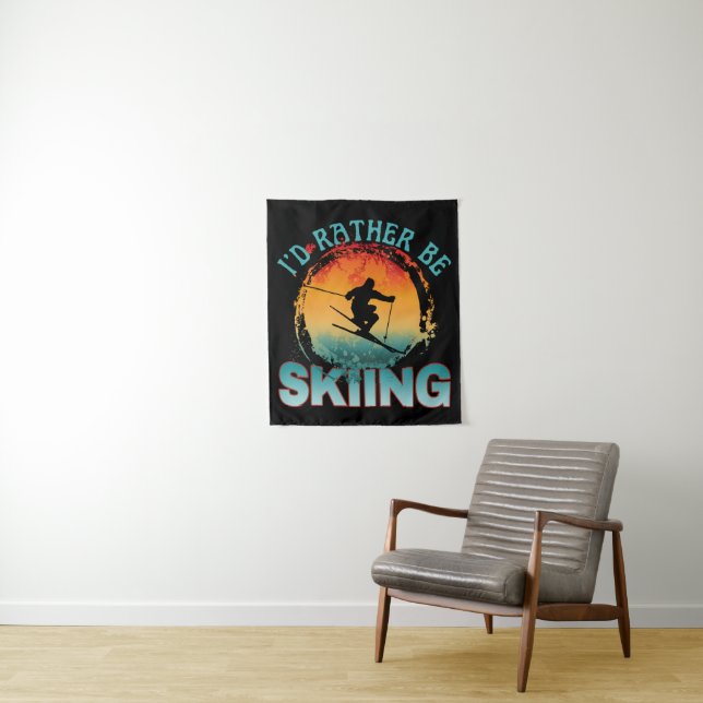 i'd rather be skiing  tapestry (In Situ)