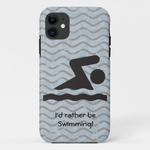 I'd rather be Swimming Design iPhone Casemate 11 Case